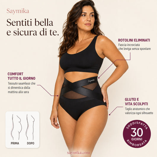 Slip Modellante Post Parto a Fascia Incrociata 360°